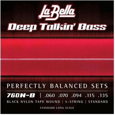 La Bella 760N-B Basse en nylon noir 060/135 (Guitare), Corde de guitare La Bella 760N-B Basse en nylon noir 060/135 (Guitare), Corde de guitare
