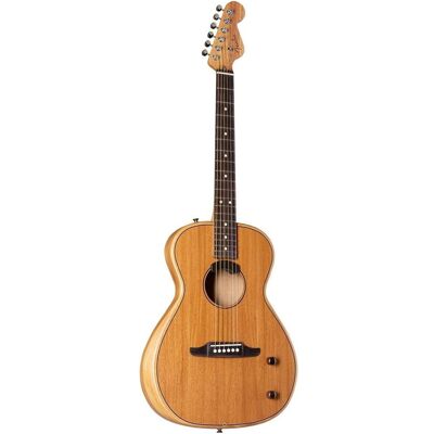 Fender Highway Series Parlor RW All-Mahogany électrique-akoestische westerngitaar met deluxe gigbag (Guitare western, Acajou (corps), Acajou (table d'harmonie)), Guitare, Marron Fender Highway Series Parlor RW All-Mahogany électrique-akoestische westerngitaar met deluxe gigbag (Guitare western, Acajou (corps), Acajou (table d'harmonie)), Guitare, Marron