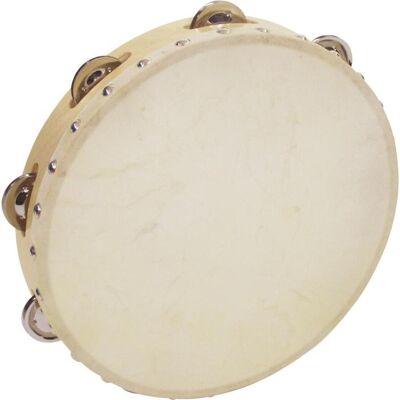 Dimavery DTH-106 Tambourine (Tambourin), Instrument à percussion, Beige Dimavery DTH-106 Tambourine (Tambourin), Instrument à percussion, Beige