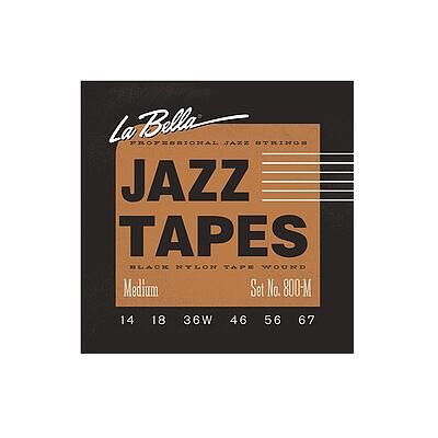 La Bella Jazz Tapes 800 M Nylon noir, Corde de guitare La Bella Jazz Tapes 800 M Nylon noir, Corde de guitare