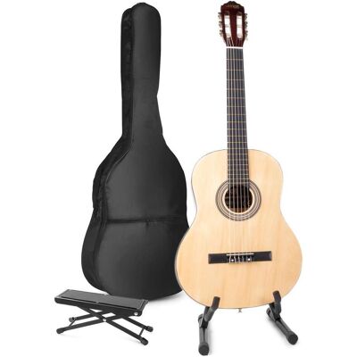 Max Akoestische gitaar voor beginners - SoloArt klassieke gitaar / Spaanse gitaar met (Guitare classique, Cordes en nylon), Guitare, Marron Max Akoestische gitaar voor beginners - SoloArt klassieke gitaar / Spaanse gitaar met (Guitare classique, Cordes en nylon), Guitare, Marron