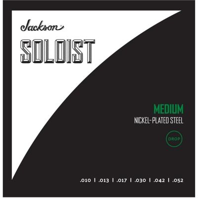 Jackson Cordes de guitare électrique Soloist Drop Medium, 10 - 52 (Guitare électrique, 0.05"), Corde de guitare Jackson Cordes de guitare électrique Soloist Drop Medium, 10 - 52 (Guitare électrique, 0.05"), Corde de guitare