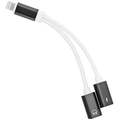 PremiumCord Adaptateur Lightning na jack audio + chargement Lightning (Adaptateur jack), Adaptateur audio, Noir, Blanc PremiumCord Adaptateur Lightning na jack audio + chargement Lightning (Adaptateur jack), Adaptateur audio, Noir, Blanc