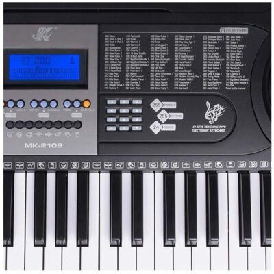No Name MK 2106 KEYBOARD Touches de piano pour enfants pour l'enseignement (61 Boutons), Synthétiseur, Noir No Name MK 2106 KEYBOARD Touches de piano pour enfants pour l'enseignement (61 Boutons), Synthétiseur, Noir