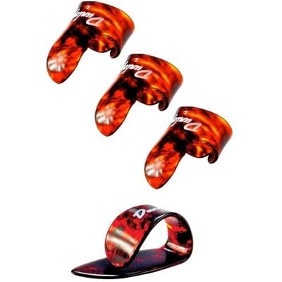 Dunlop Medium Finger and Thumb Plectrum Set (4x), Médiator Dunlop Medium Finger and Thumb Plectrum Set (4x), Médiator