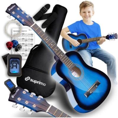 Suprimo JRA SET BB gitara akustyczna 1/4 blueburst (Guitare acoustique), Guitare, Bleu Suprimo JRA SET BB gitara akustyczna 1/4 blueburst (Guitare acoustique), Guitare, Bleu