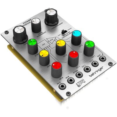Behringer 1006 MODULE FILTAMP Moduł syntezatora modularnego serii 2500, Synthétiseur, Argent Behringer 1006 MODULE FILTAMP Moduł syntezatora modularnego serii 2500, Synthétiseur, Argent
