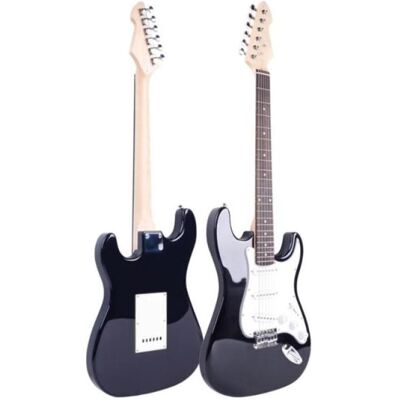 V-TONE EST 22 BK 4/4 Stratocas. (Arbre Phoenix), Guitare, Blanc, Noir V-TONE EST 22 BK 4/4 Stratocas. (Arbre Phoenix), Guitare, Blanc, Noir