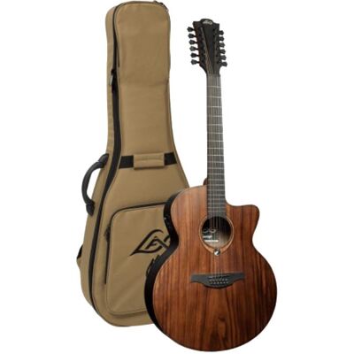 Lâg Guitars Sauvage 12 cordes (Guitare western, Brown Brankowood (pinus radiata), Finition smoked eucalyptus rough sawn, Khaya, Pale Brankowood), Guitare, Beige Lâg Guitars Sauvage 12 cordes (Guitare western, Brown Brankowood (pinus radiata), Finition smoked eucalyptus rough sawn, Khaya, Pale Brankowood), Guitare, Beige