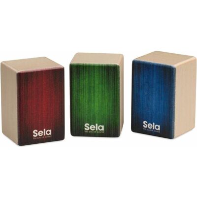Sela Mini Cajon Shaker Set (Percussion), Instrument à percussion, Multicolore Sela Mini Cajon Shaker Set (Percussion), Instrument à percussion, Multicolore