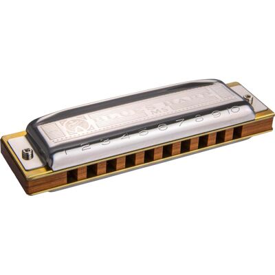 Hohner Blues Harp B-Dur (Bb) (Harmonica, Diatonique), Instrument à vent, Argent Hohner Blues Harp B-Dur (Bb) (Harmonica, Diatonique), Instrument à vent, Argent