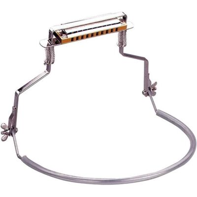 Hohner Porte-harmonica pour instruments diatoniques (10 trous) (Embout, Instrument à vent), Pied + support pour instrument, Argent Hohner Porte-harmonica pour instruments diatoniques (10 trous) (Embout, Instrument à vent), Pied + support pour instrument, Argent