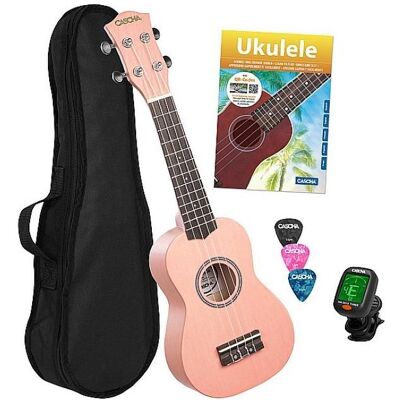 Cascha HH 3976 EN Ukulélé Soprano Rose (Soprano), Ukulélé, Pink Cascha HH 3976 EN Ukulélé Soprano Rose (Soprano), Ukulélé, Pink