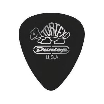 Dunlop Plectren Black Tortex 100 (12), Médiator, Noir Dunlop Plectren Black Tortex 100 (12), Médiator, Noir