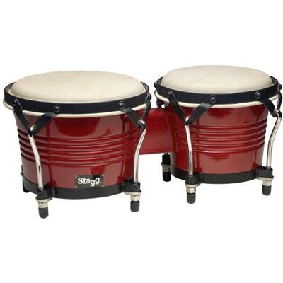 Stagg BW 200 CH - bongos en bois (Percussion), Instrument à percussion, Marron Stagg BW 200 CH - bongos en bois (Percussion), Instrument à percussion, Marron