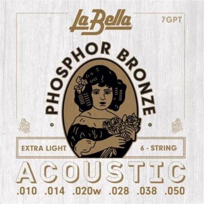 La Bella 7GPT Phosphore Bronze 010/050 (6x, Guitare, 0.05"), Corde de guitare La Bella 7GPT Phosphore Bronze 010/050 (6x, Guitare, 0.05"), Corde de guitare