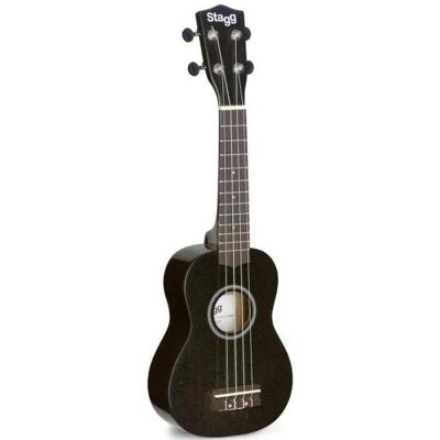 Stagg US-NIGHT Sopran Ukulele Noir avec étui (Soprano, Soprano), Ukulélé, Noir Stagg US-NIGHT Sopran Ukulele Noir avec étui (Soprano, Soprano), Ukulélé, Noir