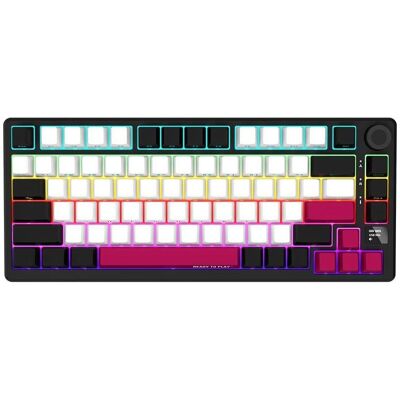 Lorgar KBP7075W gaming toetsenbord (81 Boutons), Synthétiseur, Rouge, Noir Lorgar KBP7075W gaming toetsenbord (81 Boutons), Synthétiseur, Rouge, Noir