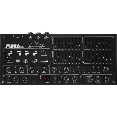 Twisted Electrons MEGAfm MKII, Synthétiseur, Noir Twisted Electrons MEGAfm MKII, Synthétiseur, Noir