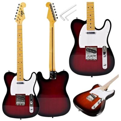 V-tone ETL39 RB E-Gitarre 4/4 Telecaster (Guitare électrique), Guitare, Rouge V-tone ETL39 RB E-Gitarre 4/4 Telecaster (Guitare électrique), Guitare, Rouge