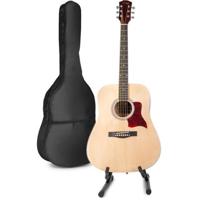 Max Akoestische gitaar voor beginners - SoloJam Western gitaar - Incl. gitaar (Guitare acoustique, Bois de tilleul, Érable), Guitare, Marron Max Akoestische gitaar voor beginners - SoloJam Western gitaar - Incl. gitaar (Guitare acoustique, Bois de tilleul, Érable), Guitare, Marron