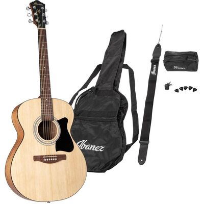Ibanez VC50NJP-OPN Acoustic guitar package (Guitare acoustique, Corps : Table d'harmonie en épicéa, Dos et éclisses en meranti Manche : Meranti Touche : Nandu), Guitare, Marron Ibanez VC50NJP-OPN Acoustic guitar package (Guitare acoustique, Corps : Table d'harmonie en épicéa, Dos et éclisses en meranti Manche : Meranti Touche : Nandu), Guitare, Marron