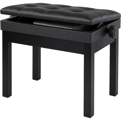 Relaxdays tabouret piano, Instrument de musique à clavier : accessoires, Noir Relaxdays tabouret piano, Instrument de musique à clavier : accessoires, Noir
