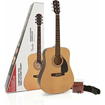 Fender FA-115 Dreadnought Pack Natural Walnut westerngitaar set (Guitare western, Fond et éclisses : Tilleul, Table d'harmonie : Épicéa, Touche : Noyer), Guitare, Marron Fender FA-115 Dreadnought Pack Natural Walnut westerngitaar set (Guitare western, Fond et éclisses : Tilleul, Table d'harmonie : Épicéa, Touche : Noyer), Guitare, Marron