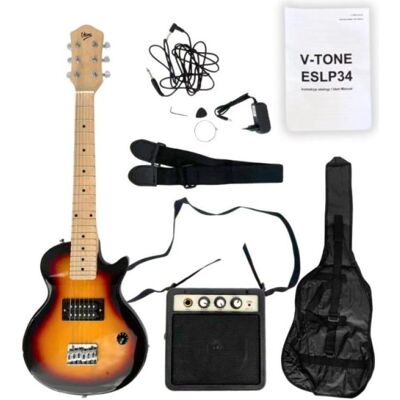 V-tone E-Gitarre ESLP34 SB 1/2 Les Paul (Guitare électrique), Guitare, Noir V-tone E-Gitarre ESLP34 SB 1/2 Les Paul (Guitare électrique), Guitare, Noir