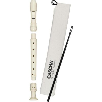 Hage Flûte à bec soprano Cascha EH 3909 – Doigté baroque – Matériau ABS – Ivoire (Tuyau de raccordement, Baroque), Instrument à vent, Blanc Hage Flûte à bec soprano Cascha EH 3909 – Doigté baroque – Matériau ABS – Ivoire (Tuyau de raccordement, Baroque), Instrument à vent, Blanc