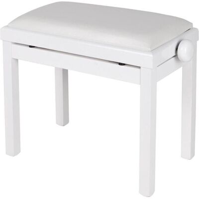 Stagg PB39 WHP SWH - Hoogglanzende witte pianobank met witte vinyl zitting - wit, Instrument de musique à clavier : accessoires, Blanc Stagg PB39 WHP SWH - Hoogglanzende witte pianobank met witte vinyl zitting - wit, Instrument de musique à clavier : accessoires, Blanc