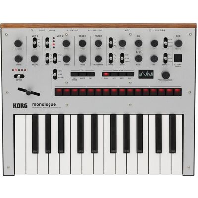 Korg Monologue, Synthétiseur, Argent Korg Monologue, Synthétiseur, Argent