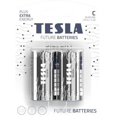 Tesla - baterie C SILVER+, 2ks, LR14 (2 pcs, C, R14), Batteries + piles Tesla - baterie C SILVER+, 2ks, LR14 (2 pcs, C, R14), Batteries + piles