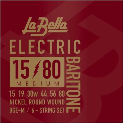 La Bella Guitare baryton BGE-M 015/080 (0.08"), Corde de guitare La Bella Guitare baryton BGE-M 015/080 (0.08"), Corde de guitare
