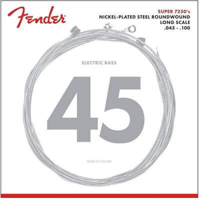 Fender Cordes de basse 7250ML 045/100 (5x, Contrebasse), Corde de guitare Fender Cordes de basse 7250ML 045/100 (5x, Contrebasse), Corde de guitare