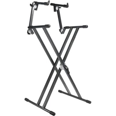 Proel SP252 Support pour deux claviers (Clavier), Pied + support pour instrument, Noir Proel SP252 Support pour deux claviers (Clavier), Pied + support pour instrument, Noir