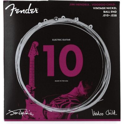 Fender Hendrix Voodoo Child Ball 010/038 (6x, Guitare électrique, 0.04"), Corde de guitare Fender Hendrix Voodoo Child Ball 010/038 (6x, Guitare électrique, 0.04"), Corde de guitare
