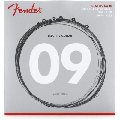 Fender 255L Cl.Core NPS/Ball 009/042 (6x, Guitare électrique, 0.04"), Corde de guitare Fender 255L Cl.Core NPS/Ball 009/042 (6x, Guitare électrique, 0.04"), Corde de guitare