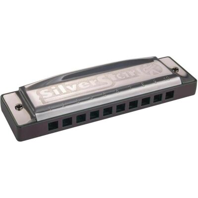 Hohner Silver Star C-Dur (Harmonica, Diatonique), Instrument à vent, Argent Hohner Silver Star C-Dur (Harmonica, Diatonique), Instrument à vent, Argent