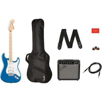 Fender Affinity Series Stratocaster HSS Pack (Set guitare électrique, Manche : Érable, Plafond : Peuplier, Touche : Érable), Guitare, Bleu Fender Affinity Series Stratocaster HSS Pack (Set guitare électrique, Manche : Érable, Plafond : Peuplier, Touche : Érable), Guitare, Bleu
