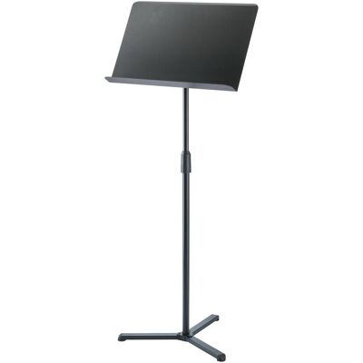 K&M 11926 Pupitre d'orchestre avec plaque en acier, pied plat, Pupitre, Noir K&M 11926 Pupitre d'orchestre avec plaque en acier, pied plat, Pupitre, Noir