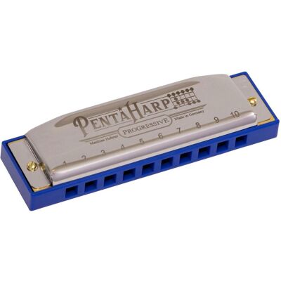 Hohner Penta Harp Harmonica C-minor (mineur) (Harmonica, Diatonique), Instrument à vent, Bleu Hohner Penta Harp Harmonica C-minor (mineur) (Harmonica, Diatonique), Instrument à vent, Bleu