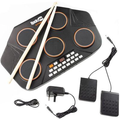 PDT RJ TT 5 Pad Elec MIDI Drum Kit 2025, Batterie PDT RJ TT 5 Pad Elec MIDI Drum Kit 2025, Batterie