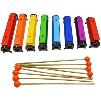 V-tone TB8 dzwonki na tubach diatoniczne kolorowe (Batterie acoustique), Batterie, Multicolore V-tone TB8 dzwonki na tubach diatoniczne kolorowe (Batterie acoustique), Batterie, Multicolore