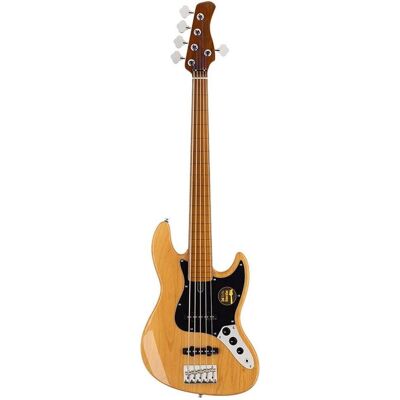 Siren Sire Marcus Miller V5 Fretless 2nd Gen 5 Natural (Basse électrique, Corps en aulne, Manche en érable, Touche en érable grillé), Guitare, Marron Siren Sire Marcus Miller V5 Fretless 2nd Gen 5 Natural (Basse électrique, Corps en aulne, Manche en érable, Touche en érable grillé), Guitare, Marron