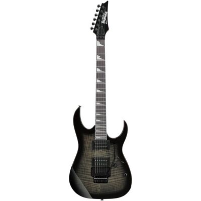 Ibanez Chitarra Elettrica RG (Guitare électrique, Corps en bois de peuplier, Manche en érable, Touche en bois pourpre), Guitare, Noir, Transparent Ibanez Chitarra Elettrica RG (Guitare électrique, Corps en bois de peuplier, Manche en érable, Touche en bois pourpre), Guitare, Noir, Transparent