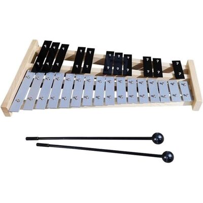 V-tone Schulbeckenglocken (Xylophone), Instrument à percussion, Noir, Gris V-tone Schulbeckenglocken (Xylophone), Instrument à percussion, Noir, Gris