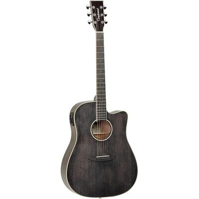 Tanglewood TW5CEBS Winterleaf Black Shadow (Guitare acoustique, acajou, Eboncore, épicéa, Techwood), Guitare, Noir Tanglewood TW5CEBS Winterleaf Black Shadow (Guitare acoustique, acajou, Eboncore, épicéa, Techwood), Guitare, Noir