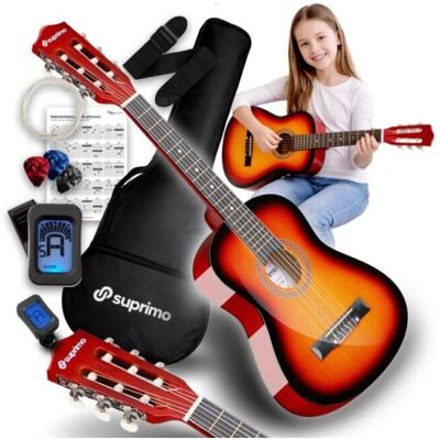 Suprimo JRC SET SB gitara klasyczna 1/4 sunburst (Guitare classique), Guitare, Marron Suprimo JRC SET SB gitara klasyczna 1/4 sunburst (Guitare classique), Guitare, Marron