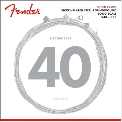 Fender Cordes de basse 7250L 040/100 (Contrebasse), Corde de guitare Fender Cordes de basse 7250L 040/100 (Contrebasse), Corde de guitare
